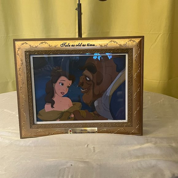 Disney Other - Disney Beauty and the Beast Lithographs Frames Belle and the Beast